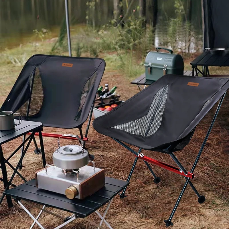 PACOONE na zewnątrz przenośne krzesło kempingowe tkaniny Oxford składane wydłużone siedzisko do łowienia BBQ piknik plażowy ultralekkie krzesła nowe