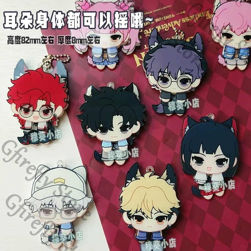 

Link Click Charles Felix Acrylic Creative Pendant Keychain Lucas Jo Liu Xiao Vein Cartoon Peripheral Hanging Drop Ornaments