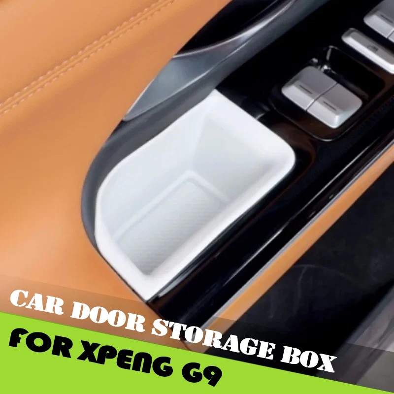 

Car Door Storage Box Fit for Xpeng G9 2022-2025 Modified Armrest Door Handle Door Slot Garbage Storage Box Interior Accessories
