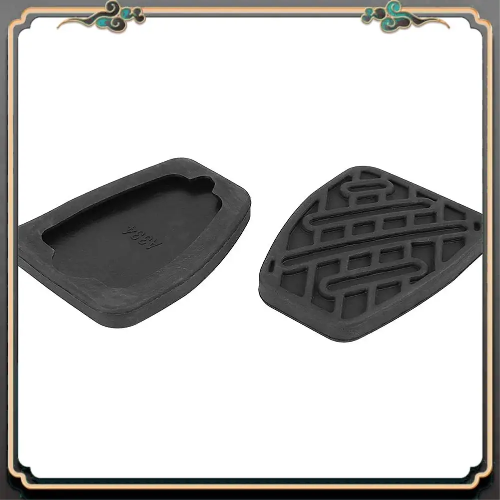 

M45K-2Pcs 46531JD00A Black Rubber Brake & Clutch Pedal Pad Covers Fit For Nissan Qashqai 2007 2008 2009 2010 2011 2012-2016