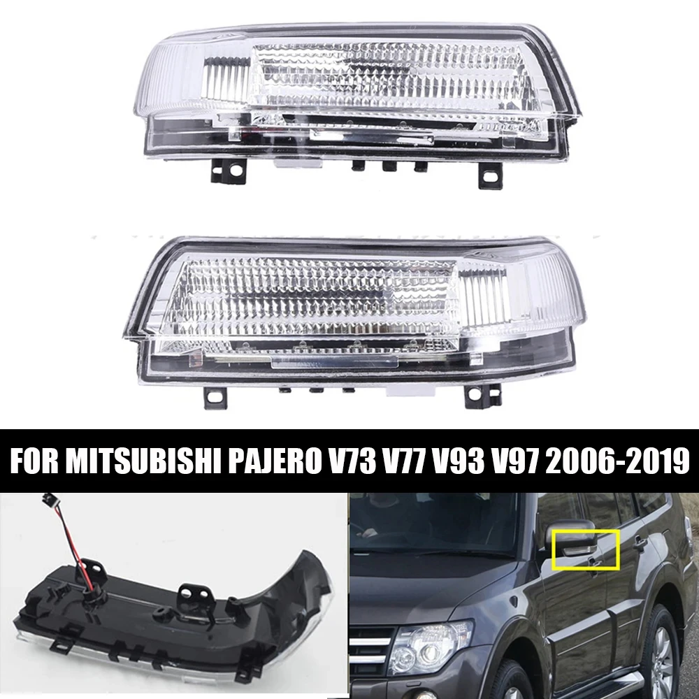 Side Mirror Turn Signal Lamp for Mitsubishi Pajero V73/V77/V93/V97 2006-2019, Rear View Indicator Light 8351A030 view 6