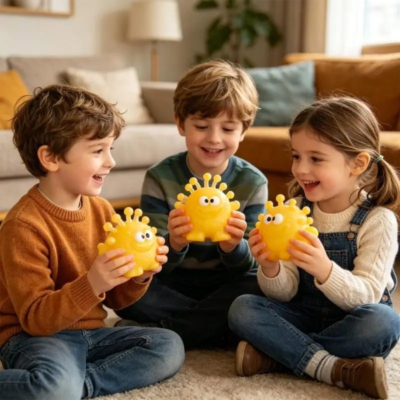 Stress Relief Squeeze Toy Random Color TPR Material Soft And Durable For Office Home Use A2UB