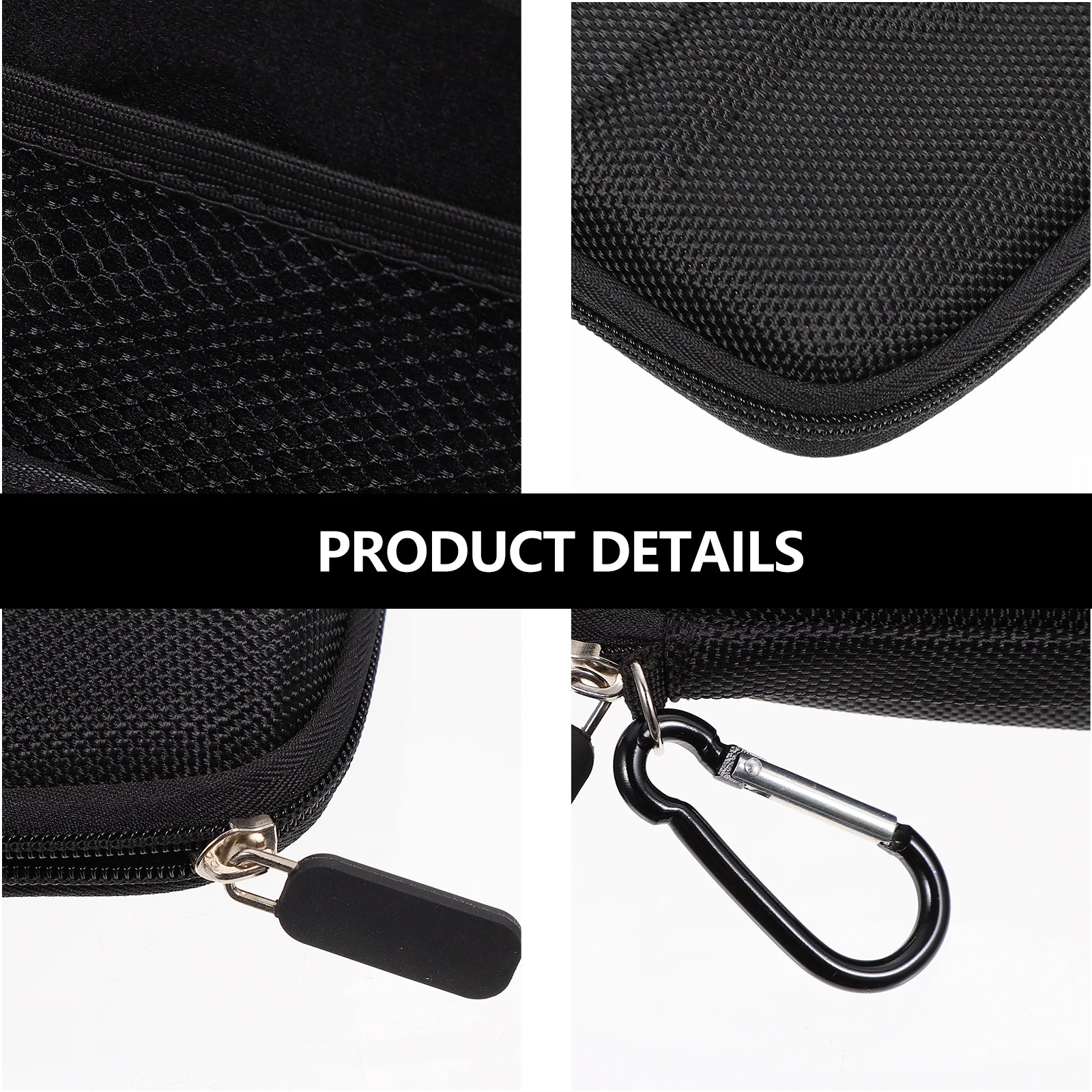

Protective Shell Bag Durable Storage Pouch Hard Case for Travel Office Multipurpose Nylon Portable Large Space Charging Cable
