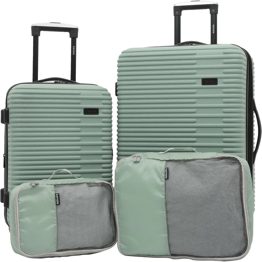 Women's Hillsboro Luggage & Travel Bags, Green Granite, 4 Piece Set