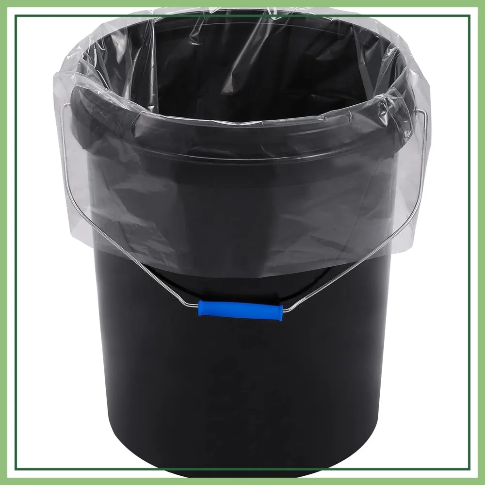

Food Storage Bags, 5 Gallon Ice Bucket Liners, Food Grade Plastic Cool Bucket Bag for Marinading and Brining, Durable & BPA Free, 1.6 Mil, Pack of 30