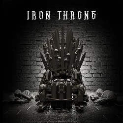 Famoso film The Iron Sword King Games Building Blocks Magic Rotating Throne Figures Idea Building Blocks Kids Birthday Toy Gift