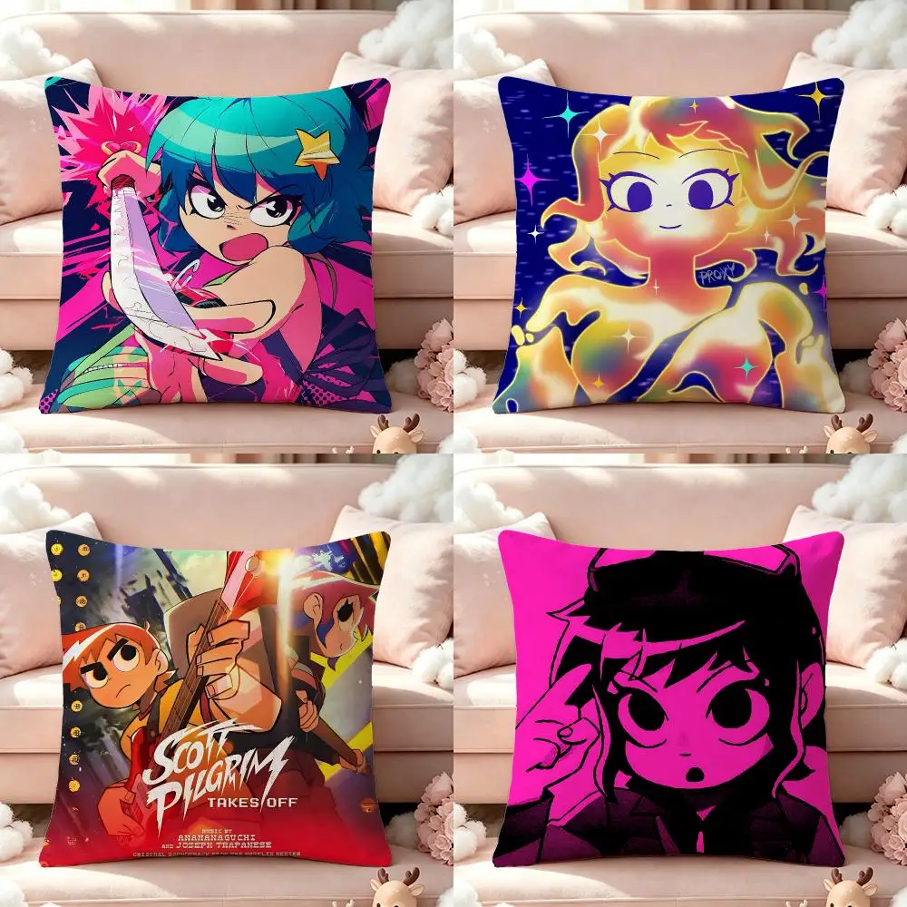 Scott Pilgrim vs. the World Cushion Cover Pillow Short Plush Pillow Cute Simple Style For Living Room Bedroom Birthday Gift