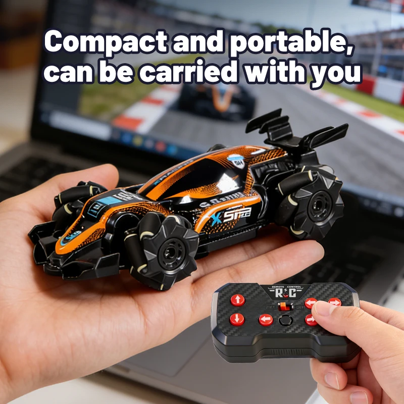 Q239 Mini Samochód RC Formula Stunt Drift 2.4G Zdalnie Sterowany Pojazd z Kolorowymi Światłami Przenośny Model Ciężarówki Zabawki dla Dzieci