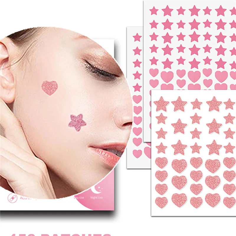 156/276 قطعة لطيف الوردي على شكل قلب بثرة بقع للمراهقين الفتيات إخفاء اندلاع حب الشباب Zit ملصقات أدوات العناية بالوجه #1