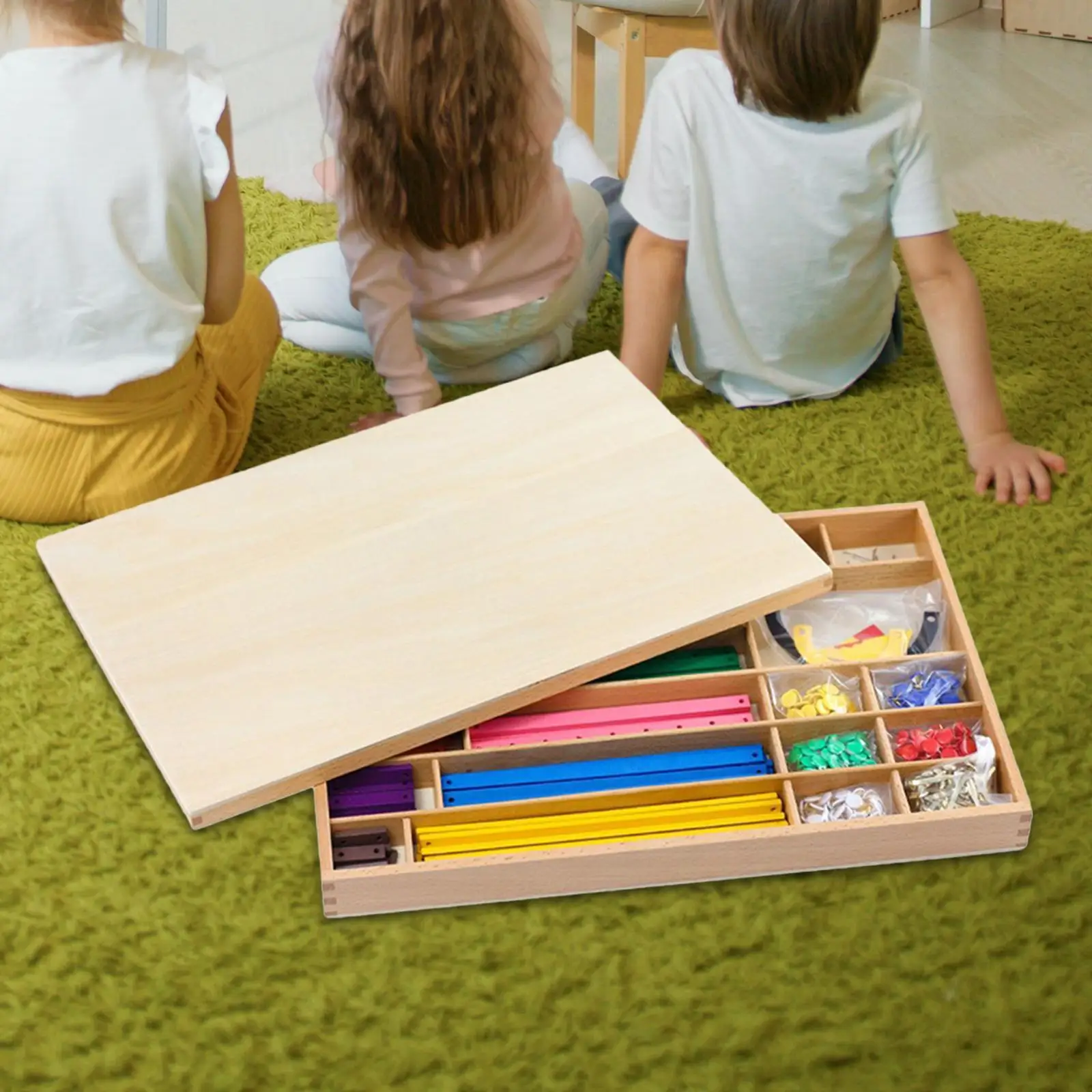 조립 가능한 기하학 막대기 유아용 수학 도구 수학 게임 어린이 교육용 장난감