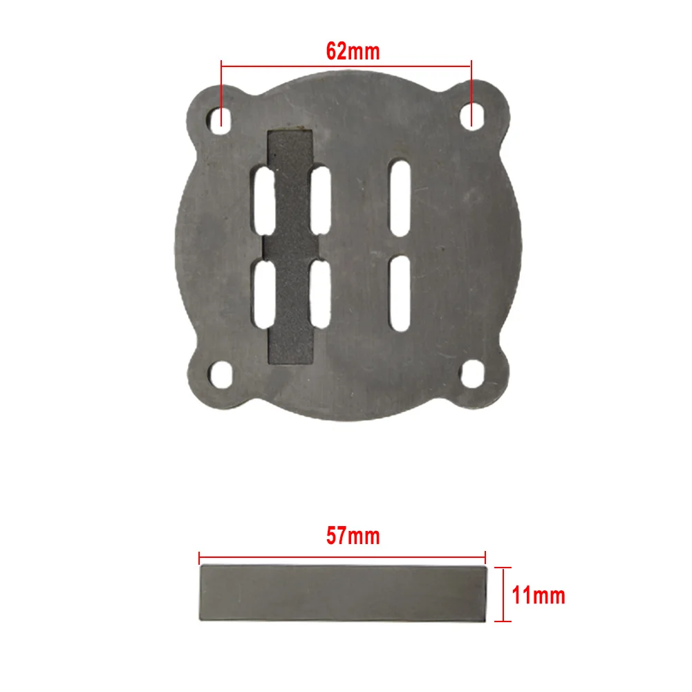 Ventilplatten-Set für Kolben-Luftkompressor, Metallmaterial, 62 mm Größe, geeignet für Typ 65, ausgezeichneter Ersatz, 1 Set