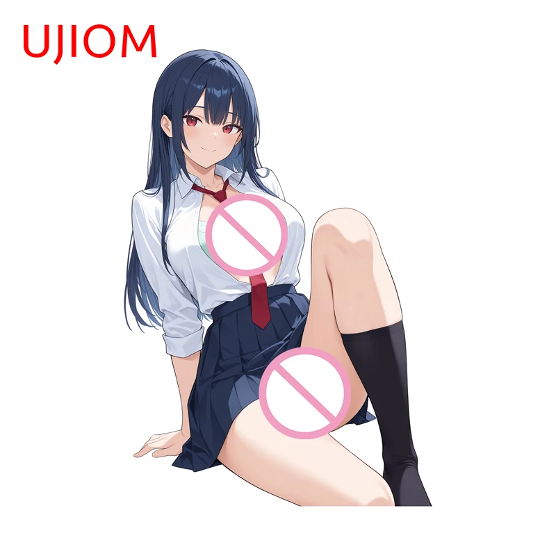 UJIOM Takamine Takane Seductive Waifu Wall Sticker Premium Sitting Posture Design Graffiti Decal Unique Bedroom Bathroom Decor