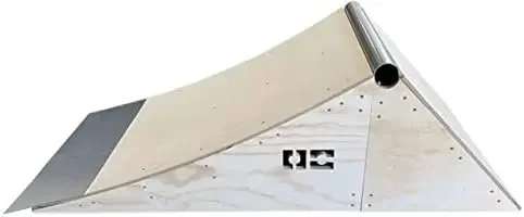 Launch WR - Wood Skateboard Launch Ramp with Coping and Wall Ride - Blast Over The Launch Ramp or Hit The Back Wall Rid