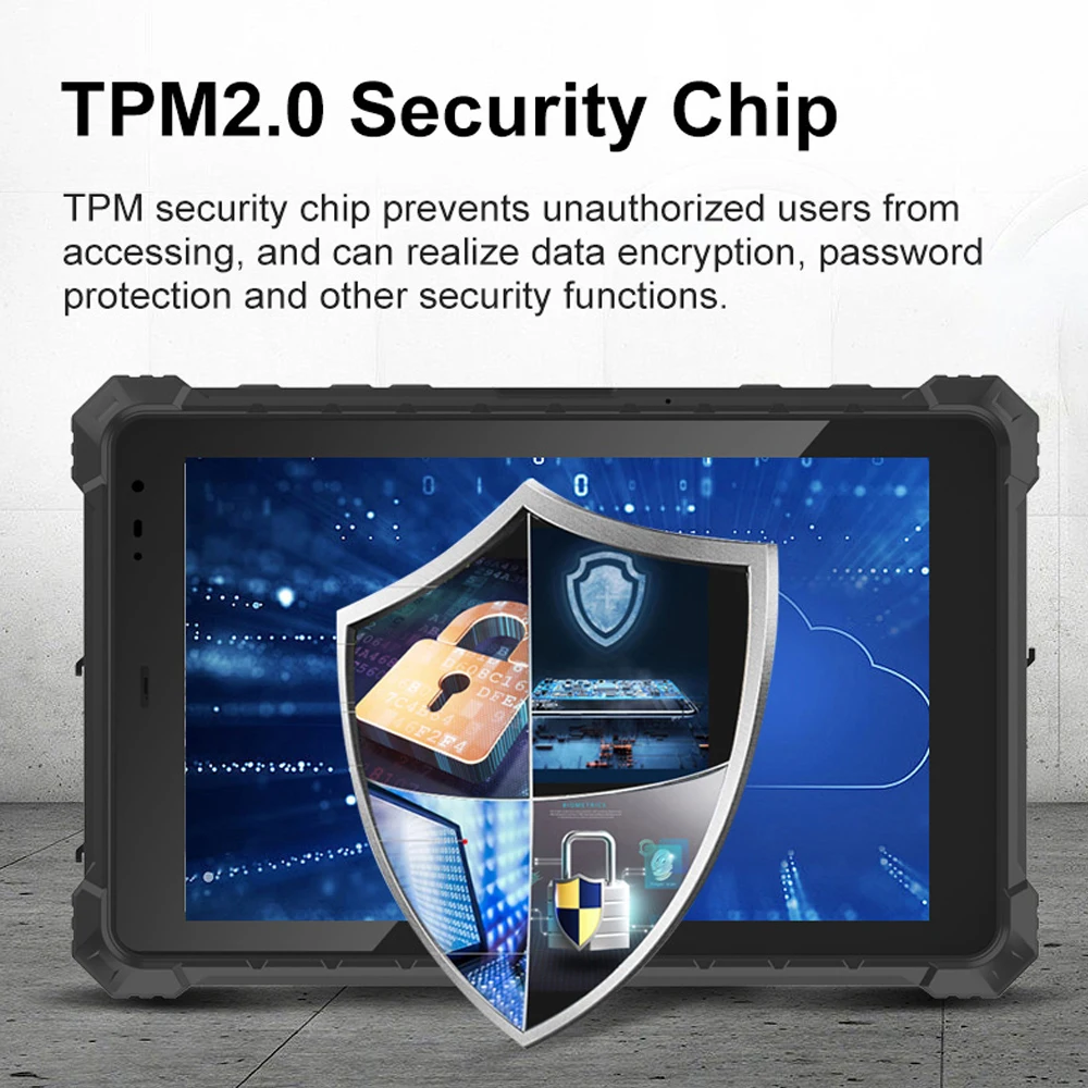 تابلت متين مقاوم للانفجار 1/21 بنظام التشغيل Windows 11 8GB 128GB 10.1 بوصة عرض 4G IP68 مع ماسح ضوئي ثنائي الأبعاد لمنصة حفر الزيت