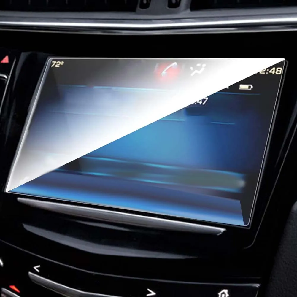 For 2014-2019 Cadillac ATS CUE 8-Inch Car GPS Navigation Touch-Screen Center Display Tempered Glass Protector Film