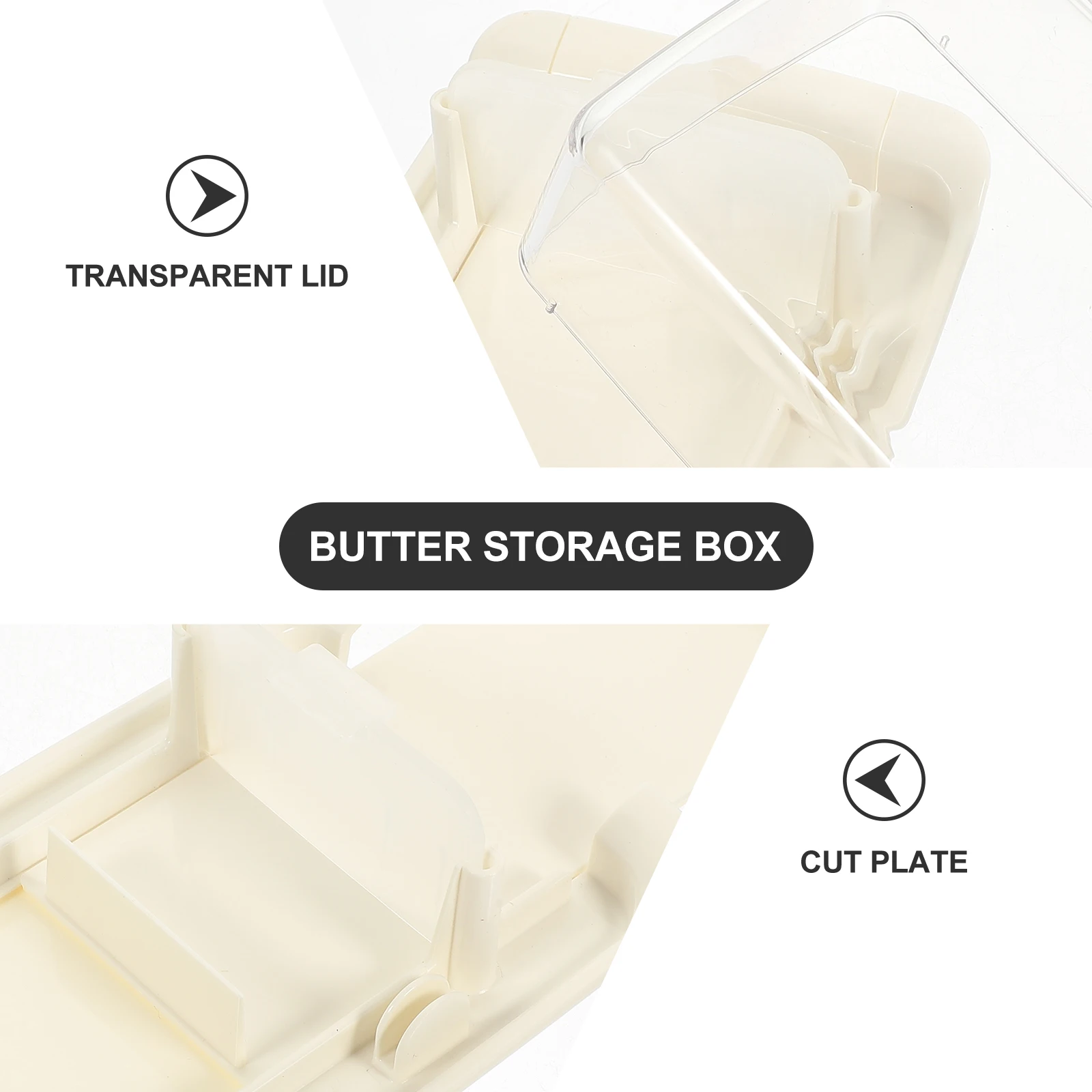 

with Cover Crisper Butter Dish Lid Stainless Steel Lidded Cheese Kitchen Storage Container