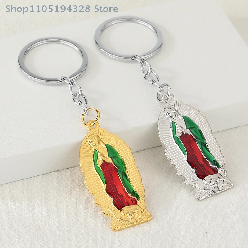 [FN] سيدة غوادالوبي يدويا سبيكة تمثال سيارة الحلي ديكور ديني المنزل نعمة تمثال المنزل طاولة مكتبية الديكور