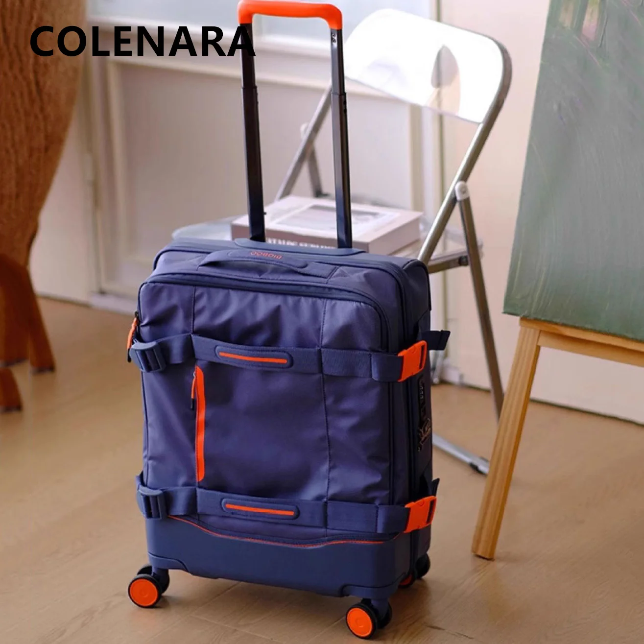 

COLENARA 24"28"Oxford Cloth Suitcase 20 Inches Boarding Box Men's Large-capacity Trolley Case Student Carry-on Travel Luggage