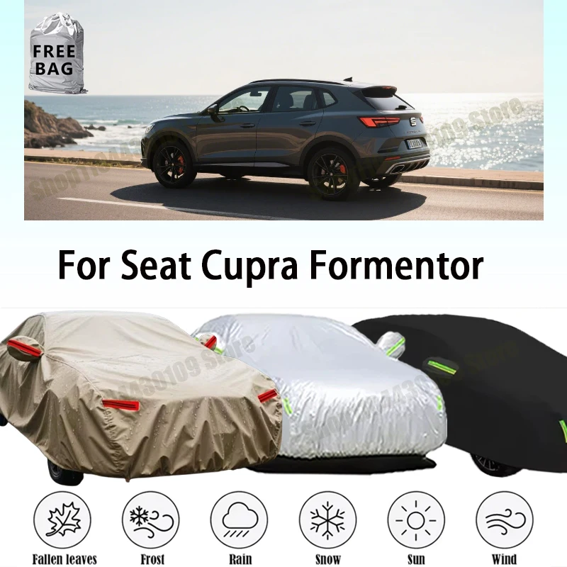 

Водонепроницаемый чехол для автомобиля на все сезоны (защита от солнца, снега, УФ-излучения) для Seat Cupra Formentor 2020-2025