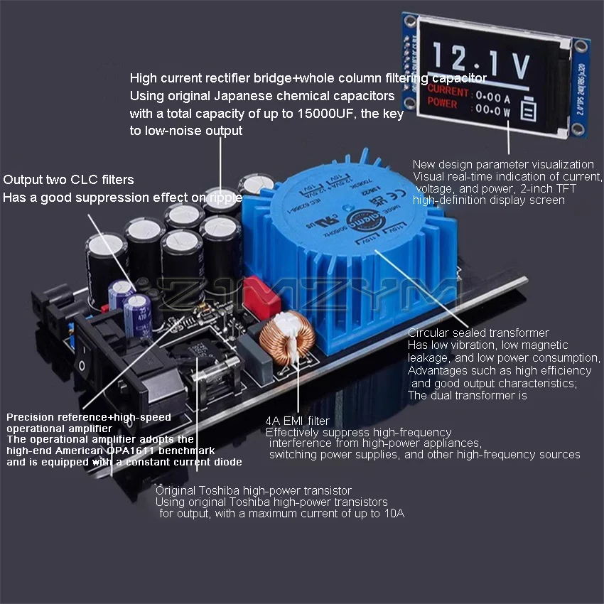SPD-25PRO Low Noise Power Supply 25W DC Linear Regulated Power Supply 5V 12V 15V Input Voltage 220V/110V - Image 3