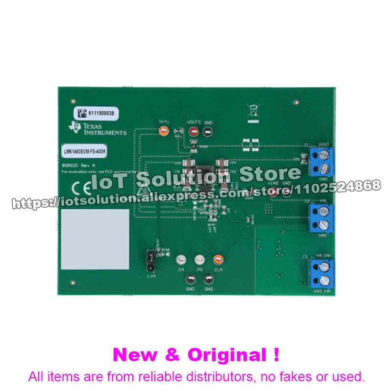 LM61460EVM-FS-400K 36-V, low EMI 6-A, 5-V synchronous, 400-kHz, step-down converter evaluation module