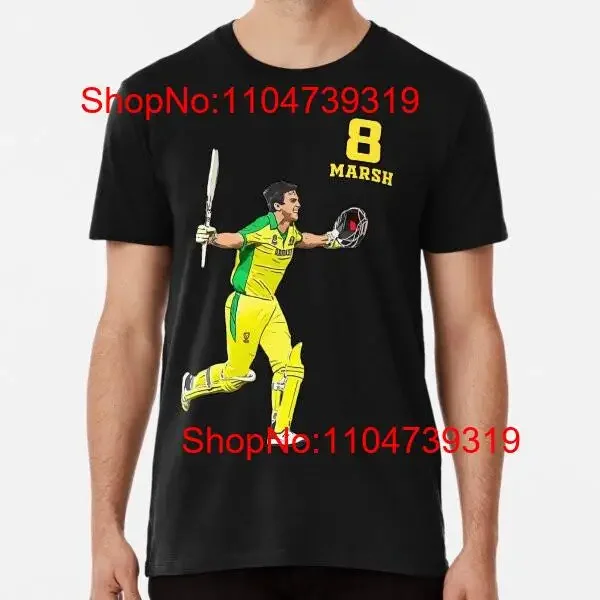 Mitchell Marsh jugador de Cricket australiano S a 5XL hecho en AU EE. UU. Camiseta vintage ropa de calle lavada elegante homme Unisex