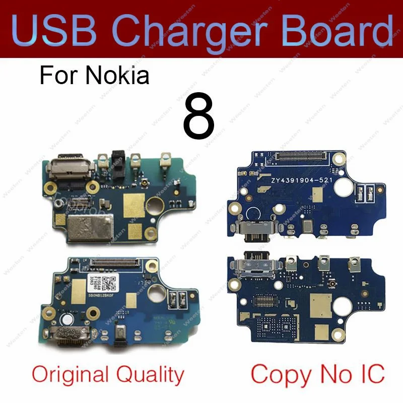 For Nokia 7 7.1 8 8.1 X7 X71/7 7.1 8.1 Plus USB Charging Charger Dock Port Board & Microphone Mic Flex Cable Replacement Parts