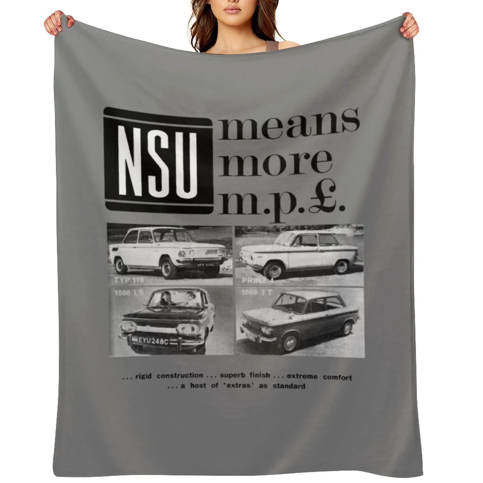 Nsu Prinz Throw Bla… - image