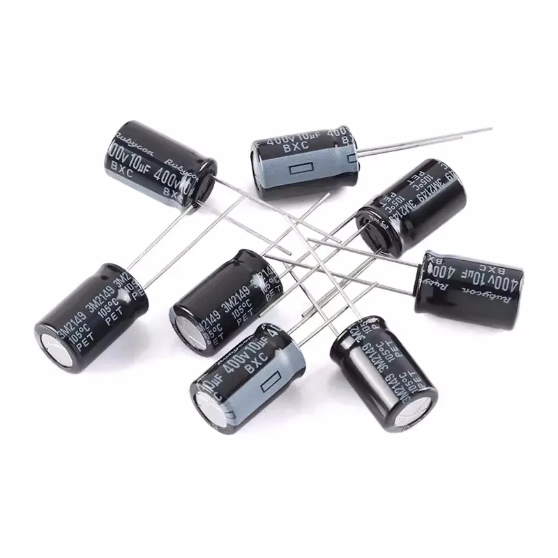 10pcs Original 400BXC10MEFC10X16 10uF ±20% 400V In-line Electrolytic Capacitor