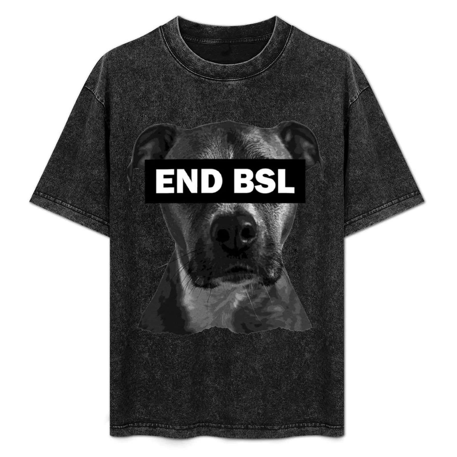 

Pitbull Support End BSL Breed Specific Legislation T-Shirt Big Size Crew Neck T-Shirt