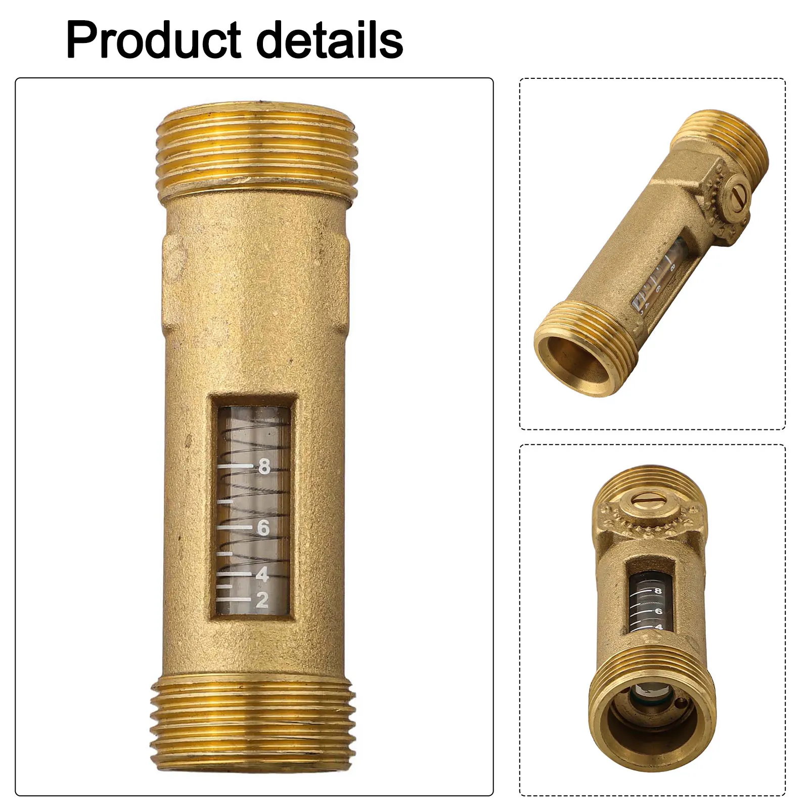 DN20 Brass Flow Control Balancing Valve for HVAC Systems Visual Adjustment Ball Valve for Heating and Cooling Circuits