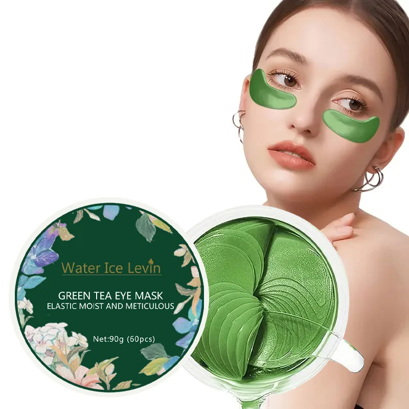 Mascarilla para ojos de té verde, potente e hidratante, delicada y reafirma la piel alrededor de los ojos, piel brillante, piel más suave, dios adiós a la sequedad y la opacidad, como regalo