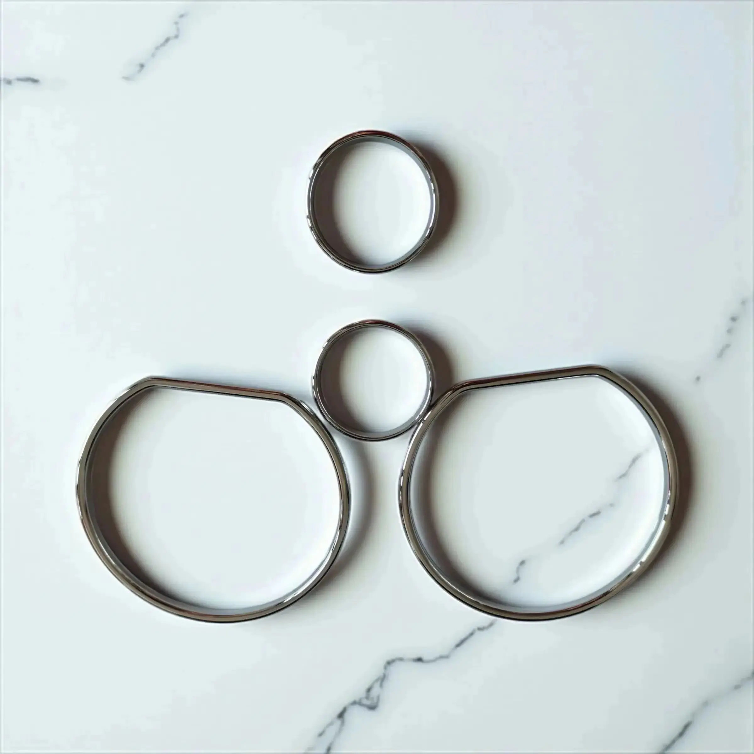 

Dashboard Instrument Cluster Trim Chrome Dial Gauge Bezel Rings Car Interior Parts For VW Golf 3 MK3 Vento Polo MK4 4-6N