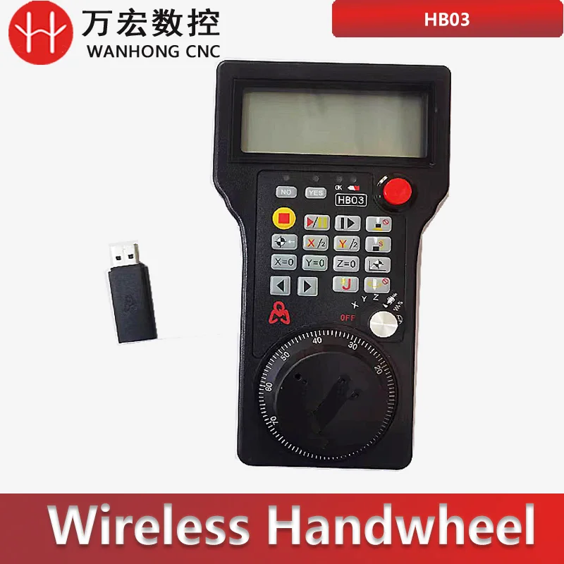 HB03 CNC MPG Wireless Handwheel Mach3 Pendant Control for CNC Router Milling Machine Tool Accessory