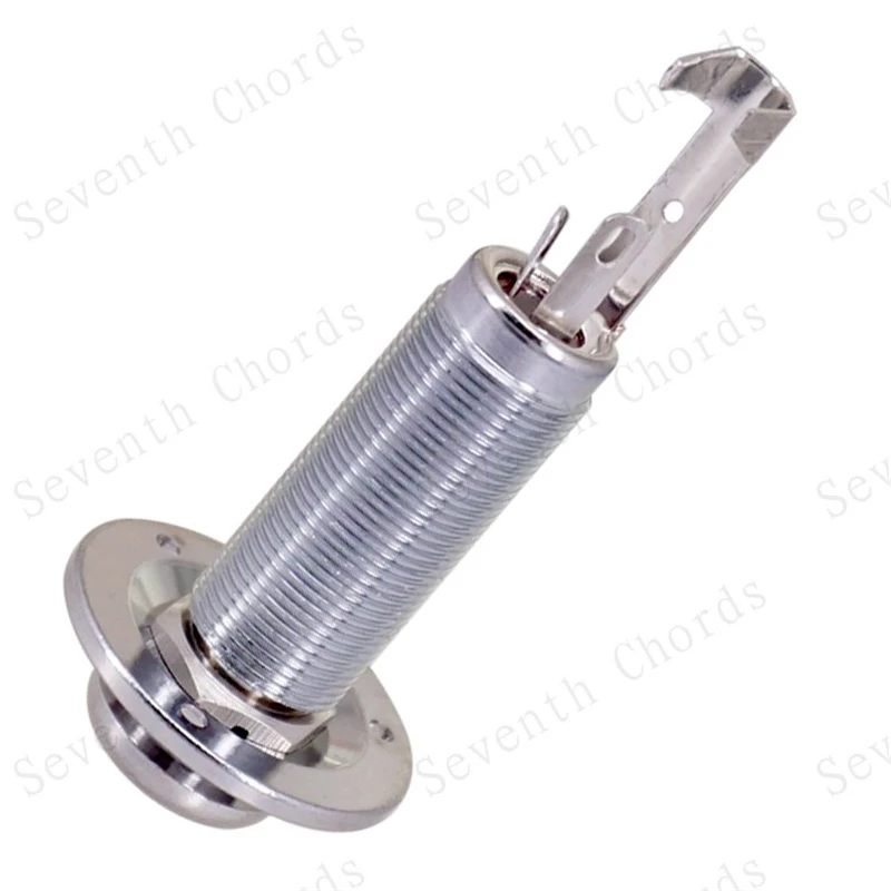 1Pcs Messing 1/4 "6,35 Strap Lock Pin Jack Ende Ausgang Eingang Buchse Für Bass Akustische Elektrische Gitarre Zubehör teile – Detail 3