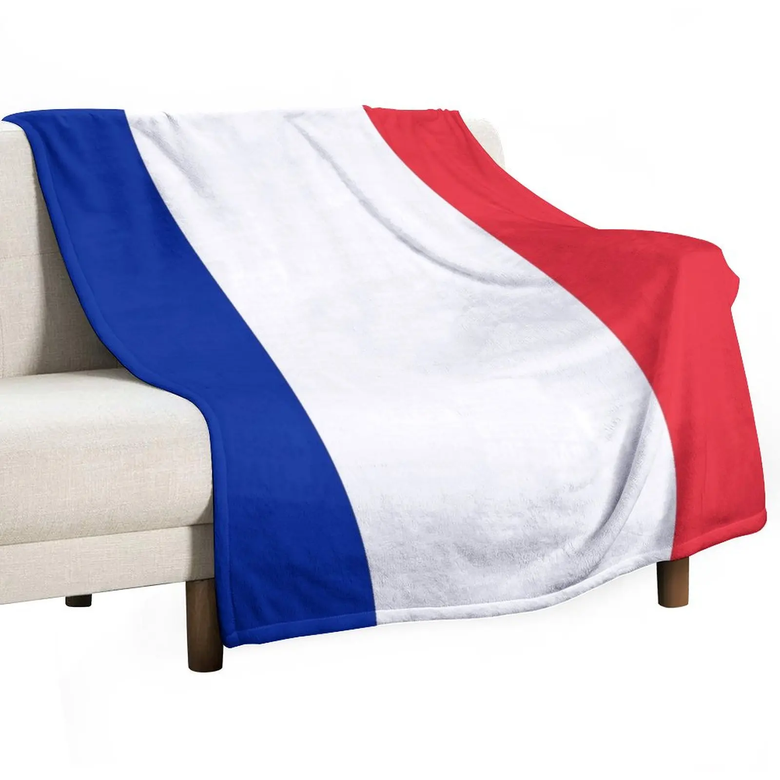 The Flag of France Throw Blanket Cozy Sofa Blanket for TV Watching Napping