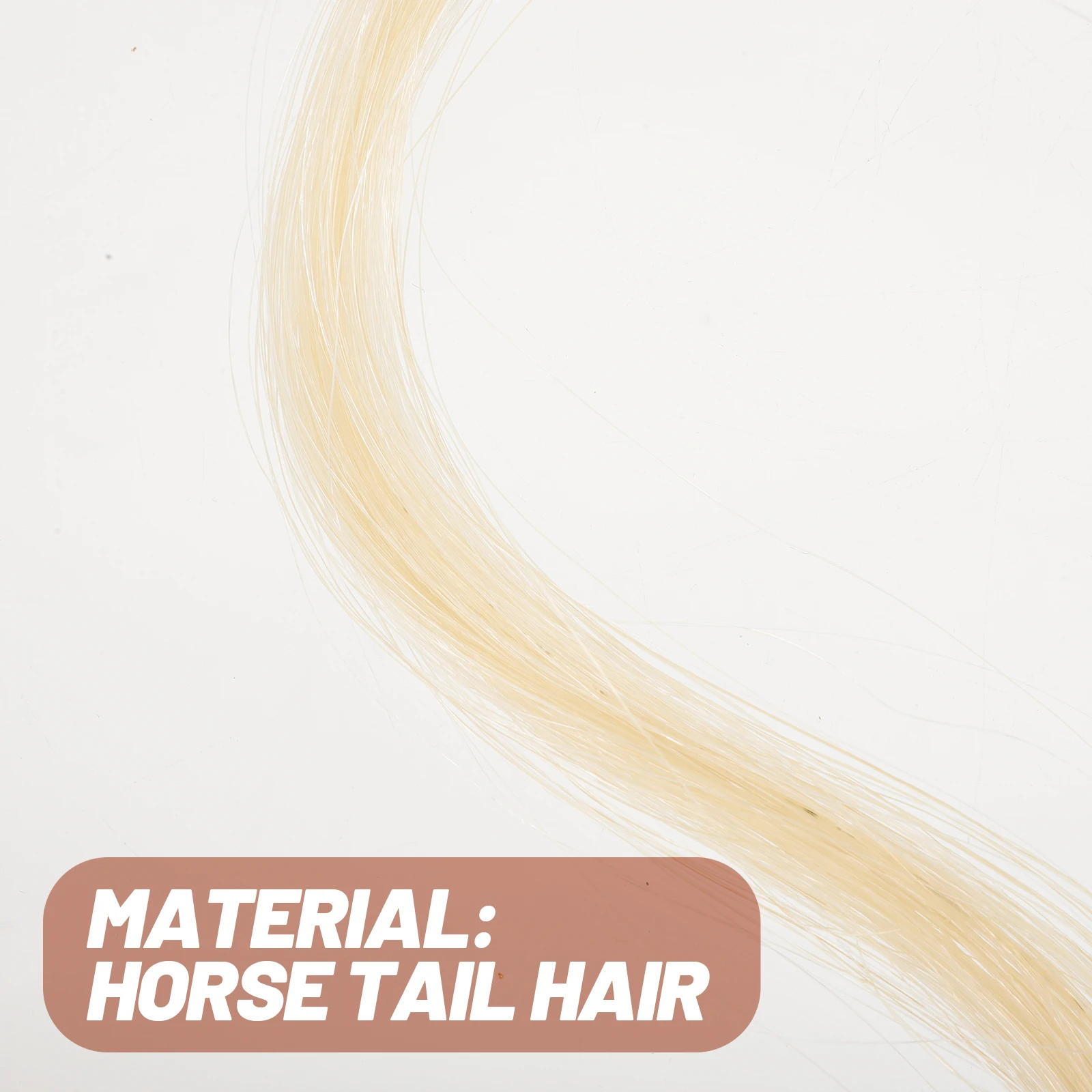 

Violin Hair for Supplies Parts Horsehair Ponytail Accessories Replacement