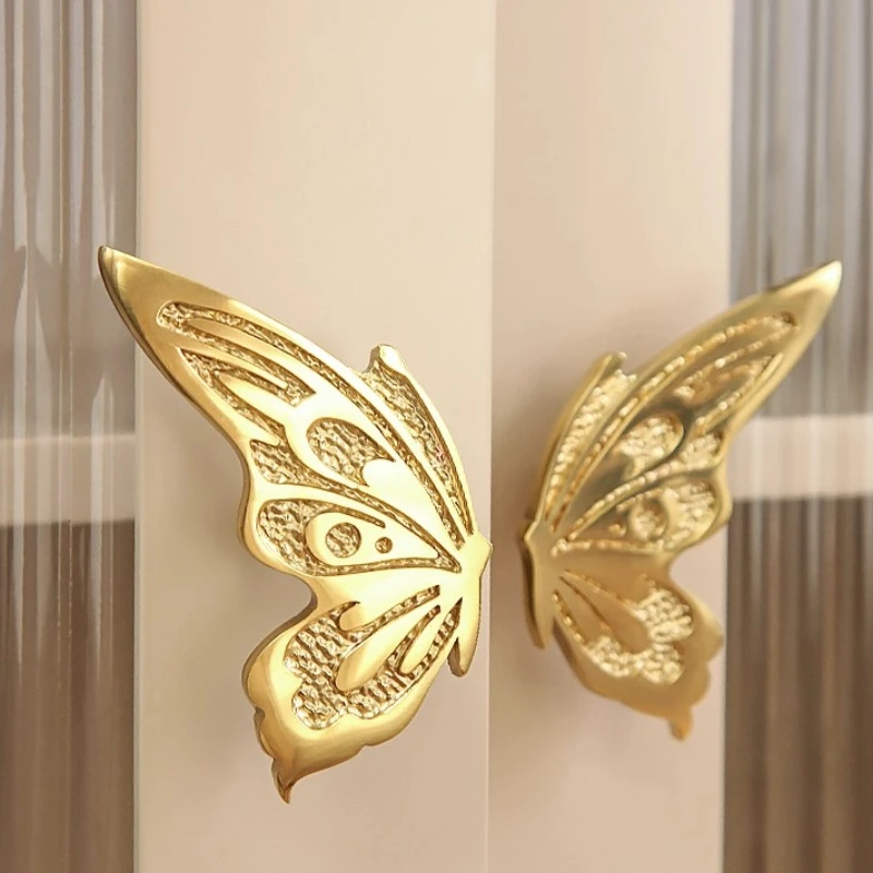Nordic Brass Cabinet Knob Creative Luxury Wardrobe Drawer Pull Unique Closet Door Handle Modern Furniture Hardware for Kitchen