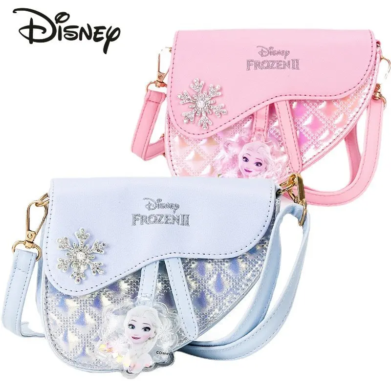 Disney Ice and Snow Qiyuan New Crossbody Bag Fashion High Quality Children's Shoulder Bag Cartoon Little Fresh Princess Handbag