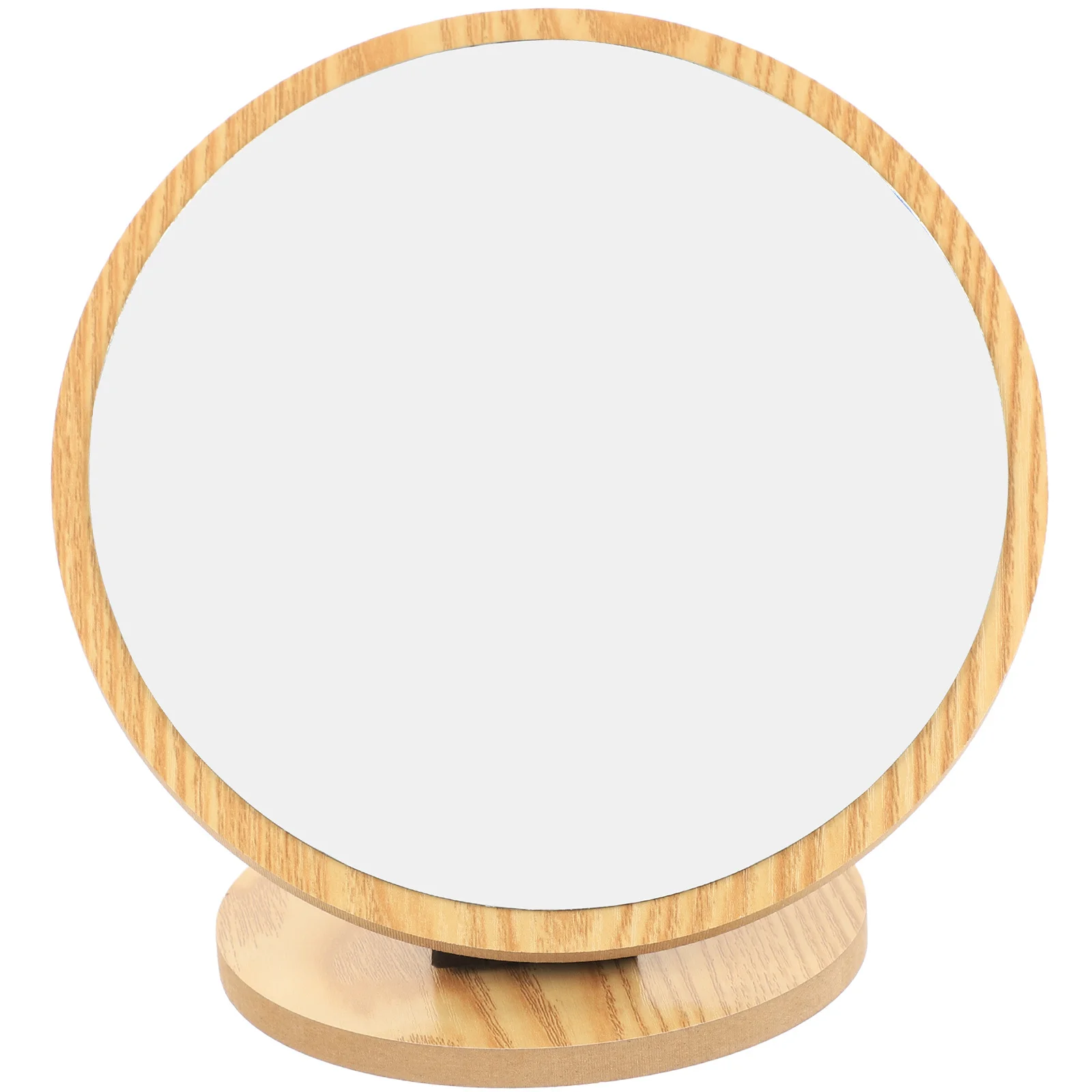 탁상용 화장 거울 나무 프레임 조절 가능한 각도 스크래치 방지 표면 침실 입구 드레싱 스테이션에 적합