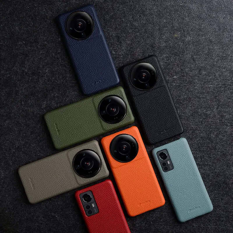 Case For Xiaomi 12S Ultra Case Premium Genuine Leather Cases 12s Pro 5G Luxury Fashion 12 Business Back Cover