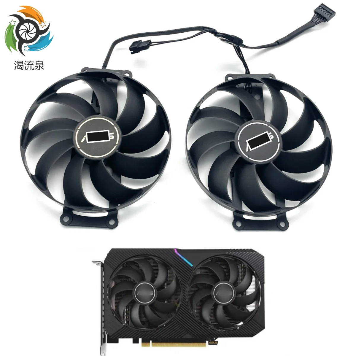 

New 90mm 6Pin CF9010U12D T129215SU Cooling Fan For ASUS DUAL RTX 3060 RTX 3060 TI 8G MINI V2 LHR Graphics Card Cooler Fan