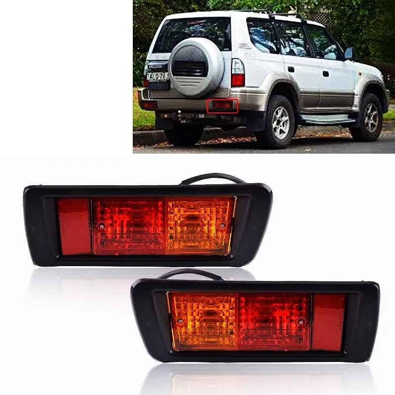 

Rear Tail Bumper Light For Land Cruiser Prado Lc90 3400 Fj90 Fj95 1996 1997 1998 1999-2002 Brake Stop Signal Warning Fog Lamp