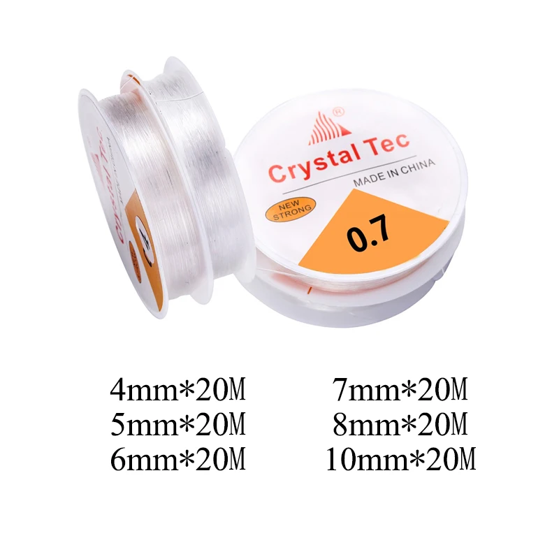 20-100M Plastic Crystal DIY Beading Stretch Cords Elastic Line Jewelry Making Supply Wire String jeweleri thread String Thread