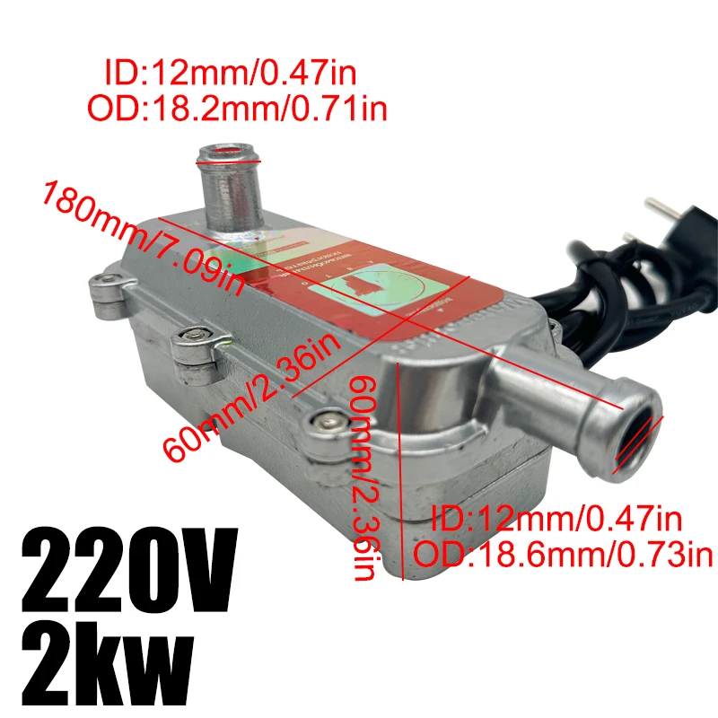 220V 2000W Car Engine Heater Coolant Preheater Water Tank Air Diesel Parking Heater For Motor Caravan Truck Boat EU Plug