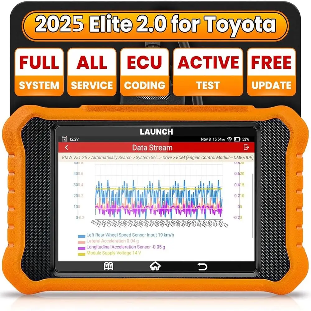 

2025 Creader Elite V2.0 fit for Bi-Directional Scan Tool, Full System 2 Scanner, All Reset Service Code Reader, AUTOVIN, ECU Cod