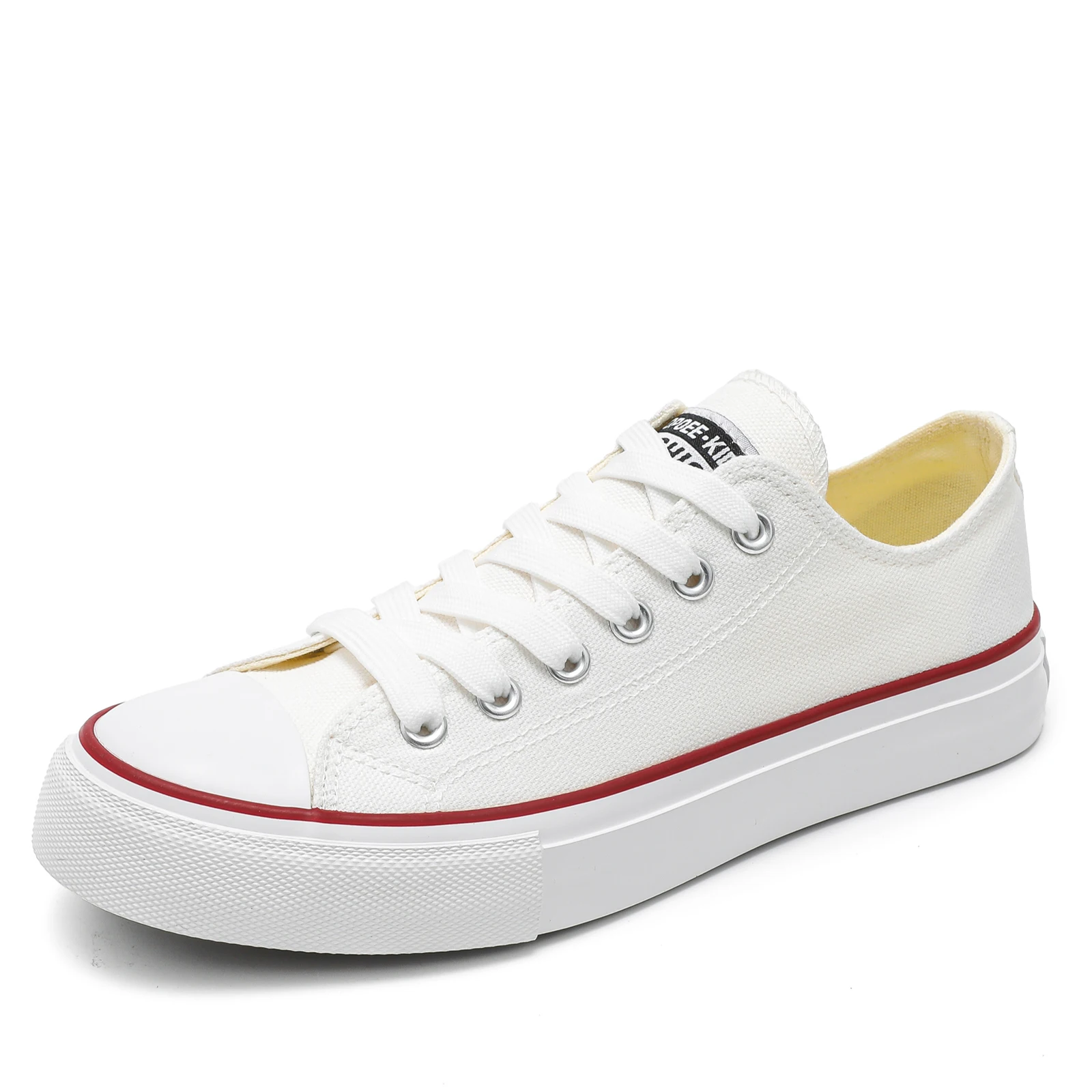 

OPOEE Womens Low Top Canvas Sneakers,Lace-up Canvas Shoes,Casual Tennis Walking Shoes Men's Canvas Shoes