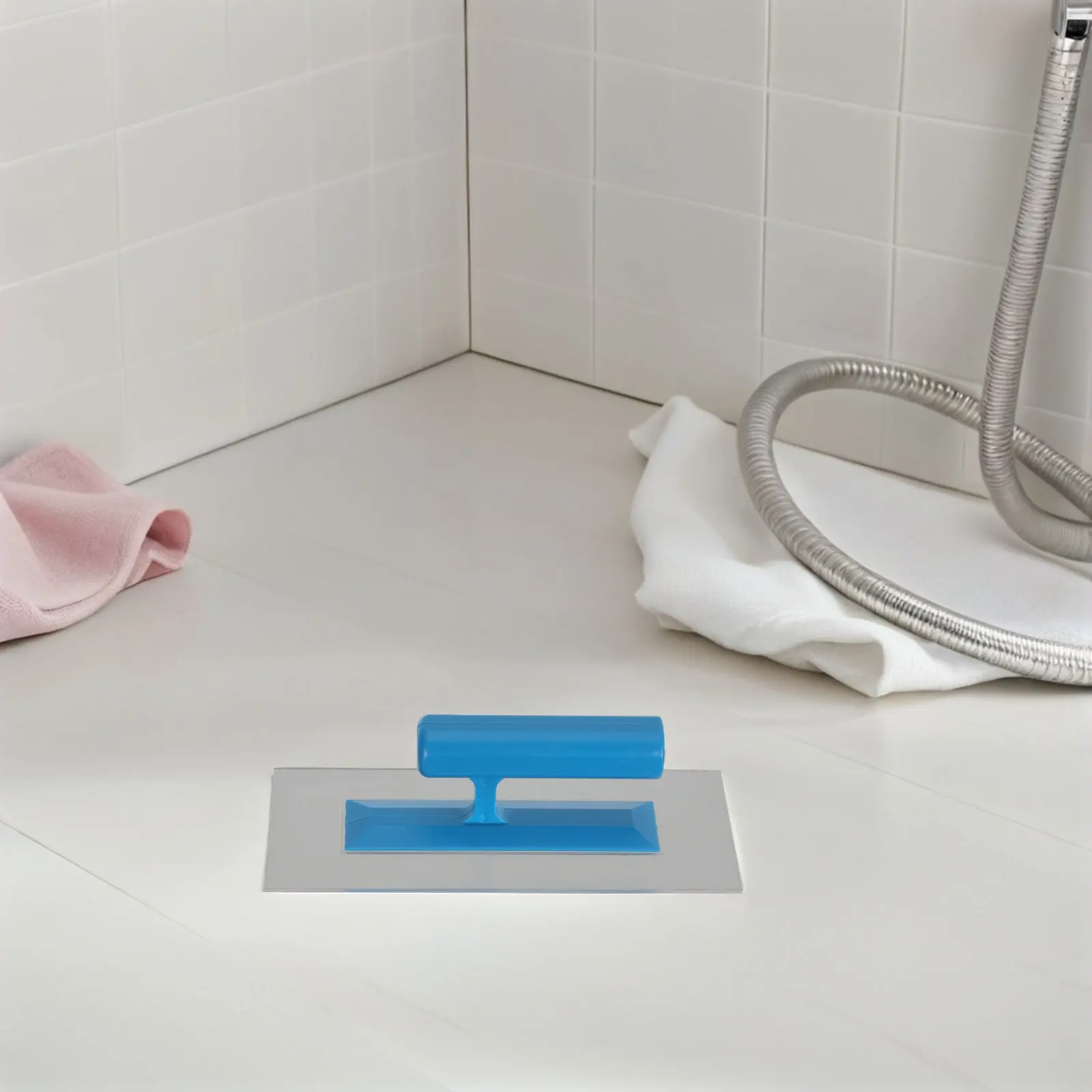 Flat Finishing Trowel Transparent Plastic Plaster Layering Tool Comfort Grip for Drywall Stucco Rendering Wall Art Surface