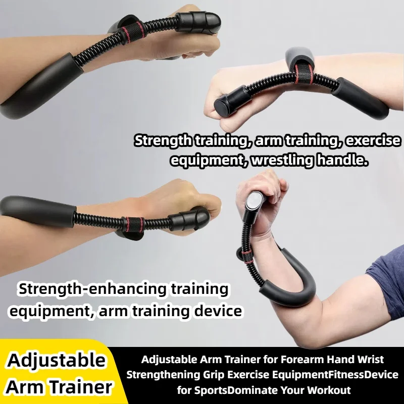 Verstellbarer Unterarm- und Handgelenk-Krafttrainer, Griffstärker, tragbare, kompakte Fitnessgeräte für den Muskelaufbau am Arm
