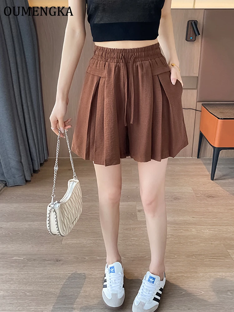 Summer Casual Cotton Linen Shorts Women High Waist Oversize Loose Short Pants Women Fashion Sports Bottoms Female Hotpants